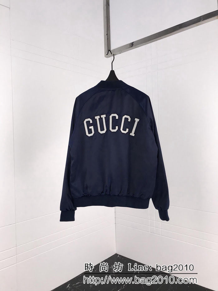 GUCCI古馳 18ss秋冬新款 NY Yankees棒球聯盟系列 絲綢男款套裝 ydi1632